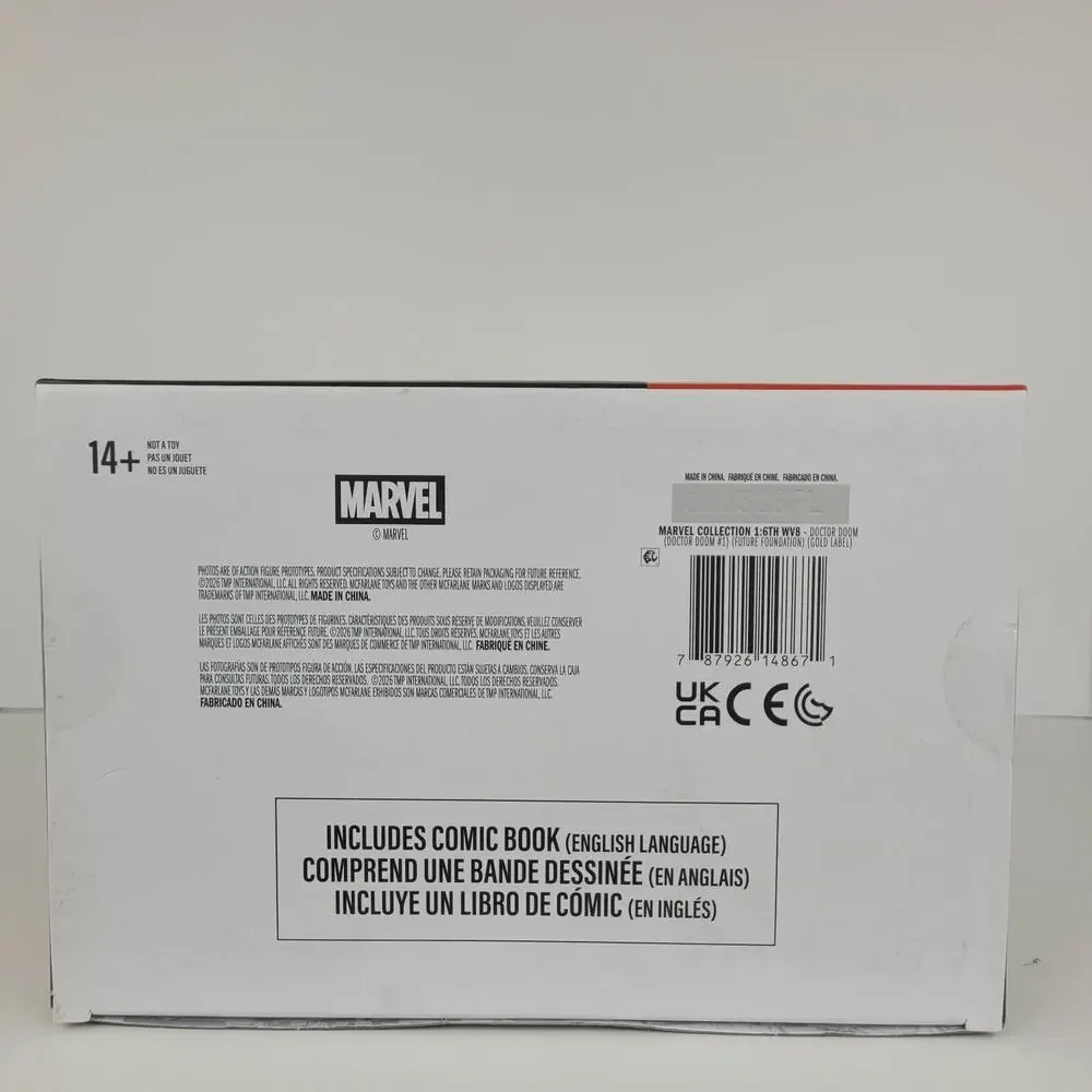 2026 McFarlane Gold Label Collection Doctor Doom With Comic Book Issue #1